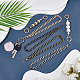 CHGCRAFT 2 Styles ABS Plastic Imitation Pearl Beads & Iron Curb Link Bag Chain Straps(FIND-CA0002-65)-5