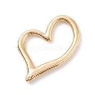 PVD Vacuum Plating 201 Stainless Steel Linking Rings, Asymmetrical Heart, Golden, 25x18.5x3mm, Inner Diameter: 19mm(STAS-P314-36G)