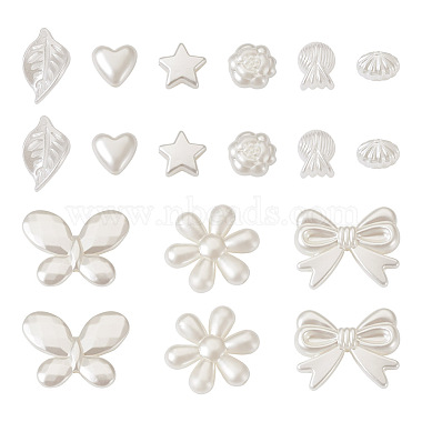 180Pcs 9 Style ABS Plastic Imitation Pearl Beads(OACR-CD0001-08)-2
