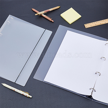 A4 6-Ring PP Plastic Loose Leaf Book Covers(AJEW-WH0419-66A)-5