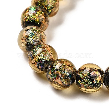 Handmade Dichroic Foil Glass Beads Strands(DICH-U001-06B)-3