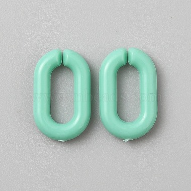 Opaque Acrylic Linking Rings(SACR-WH0001-37N)-1
