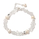 Natural Pearl & Quartz Crystal Beaded Bracelets(BJEW-C051-27S)-1