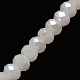 1 Strand Electroplate Opaque Solid Color Crystal Glass Rondelle Beads Strands(X-EGLA-F047A-01AB)-2