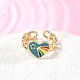 Brass Cuff Open Rings(RJEW-C164-01B-G)-1