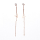 (Jewelry Parties Factory Sale)304 Stainless Steel Dangle Stud Earrings(EJEW-F204-19)-2