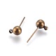 Brass Ball Post Ear Studs(EC254-NFAB)-2