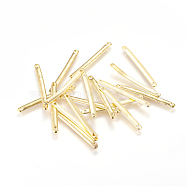 Tibetan Style Alloy Bar Links connectors, for Jewelry Design, Cadmium Free & Lead Free, Strip, Golden, 3x33x1mm, Hole: 1mm(TIBE-A14039-G-LF)