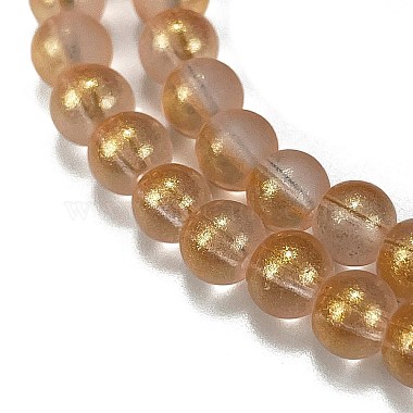 Frosted Transparent Glass Bead Strands(GLAA-P065-6mm-02)-4