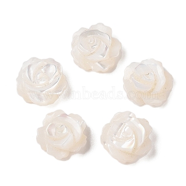 Seashell Color Flower White Shell Beads