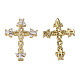 Brass Micro Pave Cubic Zirconia Pendants(ZIRC-N039-239A)-1