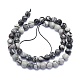 Chapelets de perles de pierre noire/soie noires naturelles(G-K310-A09-8mm)-2