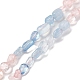 Natural Aquamarine & Rose Quartz Beads Strands(G-L610-B04-A01)-1