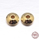 Real 18K Gold Plated Saucer 925 Sterling Silver Spacer Beads(STER-M101-12-4mm)-1