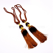 (Clearance Sale)Polyester Curtain Tiebacks, with Tassel, Coconut Brown, 650x53mm(AJEW-WH0168-04D)