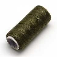 402 Polyester Sewing Thread Cords for Cloth or DIY Craft, Coffee, 0.1mm, about 120m/roll, 10rolls/bag(OCOR-R027-26)