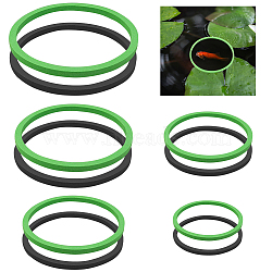 CREATCABIN 2 Sets 2 Colors EVA Foam Feeding Ring for Fish, Mixed Color, 90~205x5mm, 5pcs/set, 1 set/color(AJEW-CN0002-53)