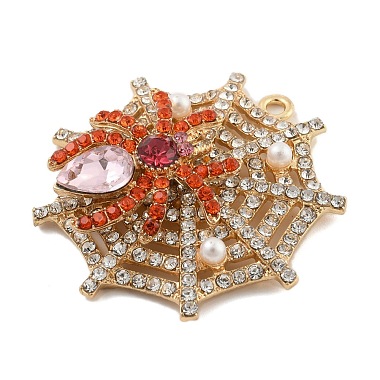 alliage avec pendentifs en strass de verre(FIND-B033-01E-G)-2