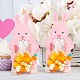 20Pcs Easter Rabbit Plastic & Paper Candy Storage Bags(PW-WG91212-01)-3