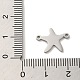 Non-Tarnish 304 Stainless Steel Connector Charms(STAS-O005-25P)-3