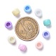Couleur mélangée chunky séparateurs perles acrylique beignet pour les enfants bijoux(X-SACR-R746-07)-5
