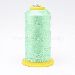 Nylon Sewing Thread, Aquamarine, 0.4mm, about 400m/roll(NWIR-N006-01G-0.4mm)