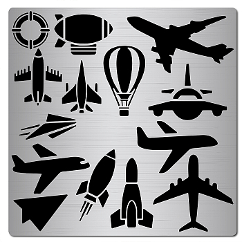 Stainless Steel Cutting Dies Stencils, for DIY Scrapbooking/Photo Album, Decorative Embossing DIY Paper Card, Vehicle Pattern, 16x16x0.05cm