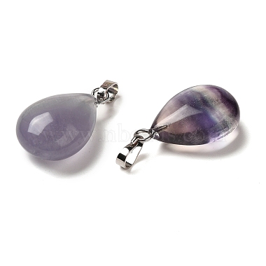 Natural Fluorite Pendants(G-C155-01A-P)-2