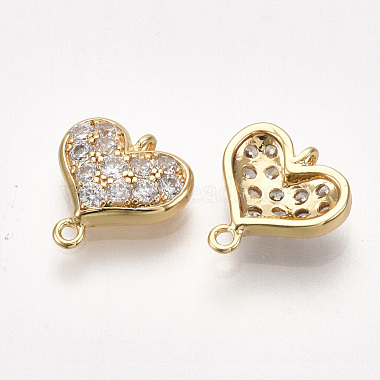 Brass Cubic Zirconia Links(KK-S350-379)-2