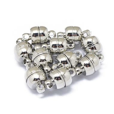 Real Platinum Plated Barrel Brass Clasps