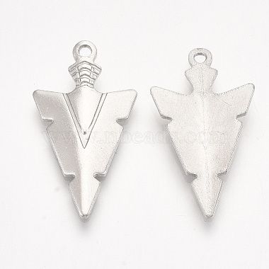 201 Stainless Steel Pointed Pendants(X-STAS-T045-23P)-2