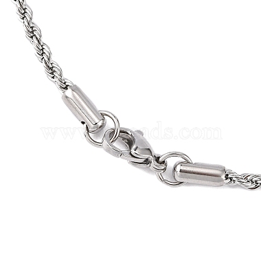 304 из нержавеющей стальной трос цепи ожерелья(X-STAS-M174-014P-B)-3