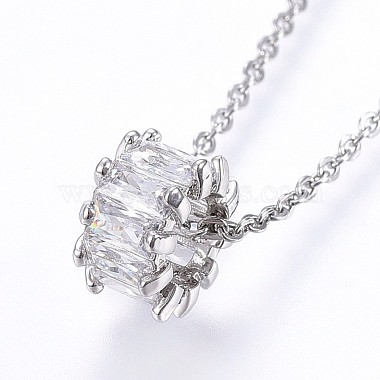 Clear Stainless Steel Necklaces