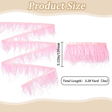 Ostrich Feather Tassel Ribbon(DIY-GF0008-68A)-2