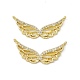 Brass Micro Pave Clear Cubic Zirconia Connector Charms(KK-E068-VC027)-2