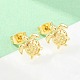 Brass Stud Earrings(EJEW-F405-02G)-1