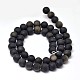 Frosted Natural Golden Sheen Obsidian Round Bead Strands(G-F266-04-8mm)-2