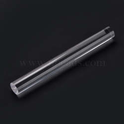 Acrylic Rolling Pin, Solid Round Tube Clay Roller, DIY Polymer Clay Tool, Clear, 19.5x2cm(DIY-Z010-16)