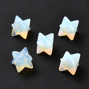 Opalite Beads, No Hole/Undrilled, Merkaba Star, 14.5~15x14.5~15x14.5~15mm