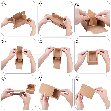 クラフト紙折りボックス(CON-WH0010-01F-C)-3