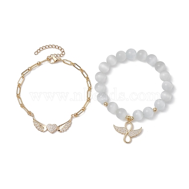 Angel & Fairy Cat Eye Bracelets