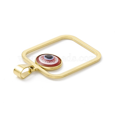 PVD Vacuum Plating 304 Stainless Steel Resin Pendants(STAS-A062-02G)-4