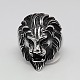 Valentines Day Unique Gift Ideas Retro Men's 304 Stainless Steel Wide Lion Rings(RJEW-F006-200)-1