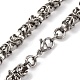 201 Stainless Steel Byzantine Chain Necklace(NJEW-F222-19P)-2