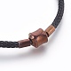 Fabrication de bracelet de style européen en fil d'acier(MAK-L018-01B)-2