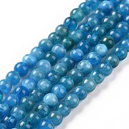 Natural Apatite Beads Strands, Round, 4~4.6mm, Hole: 1mm, about 93pcs/strand, 6.10''(15.5cm)(G-D856-01-4mm-A)