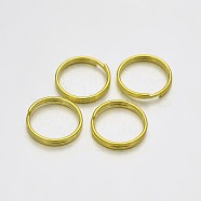 Brass Split Rings, Double Loops Jump Rings, Golden, 9x1.5mm, Inner Diameter: 8mm(KK-E647-09G-9mm)