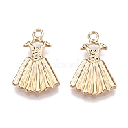 Rack Plating Alloy Pendants, Dress, Golden, 20x13x2mm, Hole: 1.8mm(FIND-N005-11G)