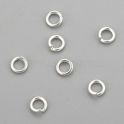 304 Stainless Steel Jump Rings, Open Jump Rings, Silver, 20 Gauge, 4x0.8mm, Inner Diameter: 2.4mm(STAS-H380-10S-K)