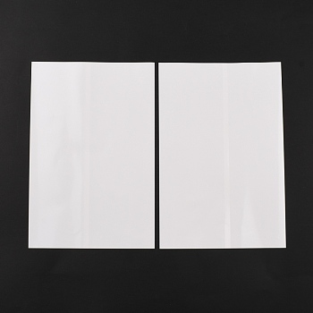 PET Heat Shrinkable Bag, Vacuum Cup Membrane, Shrink Film, Doubleport Bag, Rectangle, WhiteSmoke, 255x170x0.1mm